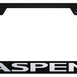 Aspen Stainless Steel Frame - Laser Etched Black