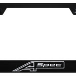 A-Spec Stainless Steel Frame - Laser Etched Black