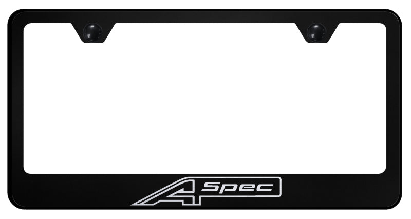 A-Spec Stainless Steel Frame - Laser Etched Black