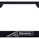 A-Spec Stainless Steel Frame - Laser Etched Rugged Black