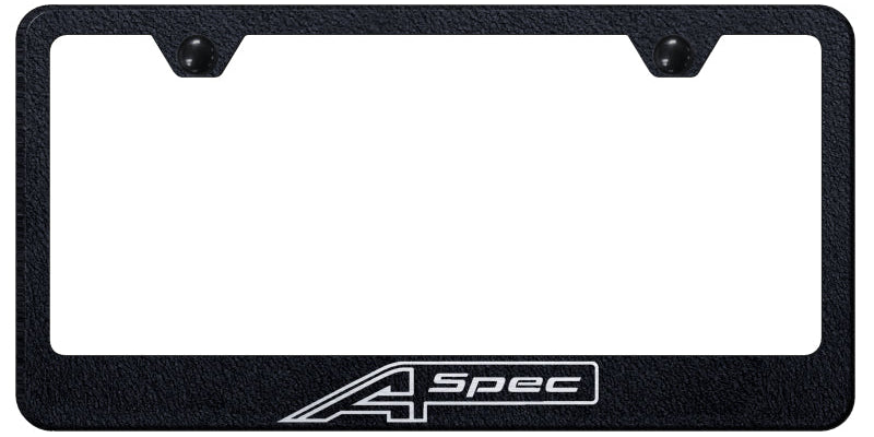 A-Spec Stainless Steel Frame - Laser Etched Rugged Black