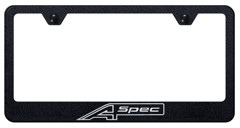 A-Spec Stainless Steel Frame - Laser Etched Rugged Black