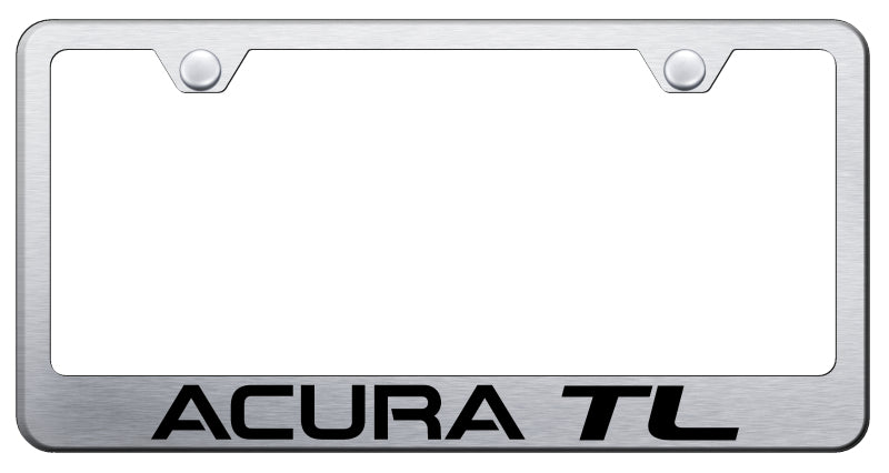 Acura TL Stainless Steel Frame - Laser Etched Brushed