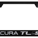 Acura TL Type S Stainless Steel Frame - Laser Etched Black
