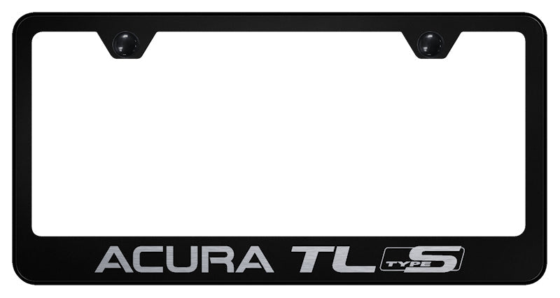 Acura TL Type S Stainless Steel Frame - Laser Etched Black