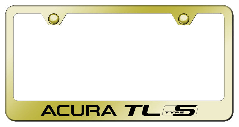 Acura TL Type S Stainless Steel Frame - Laser Etched Gold