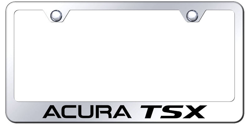 Acura TSX Stainless Steel Frame - Laser Etched Mirrored