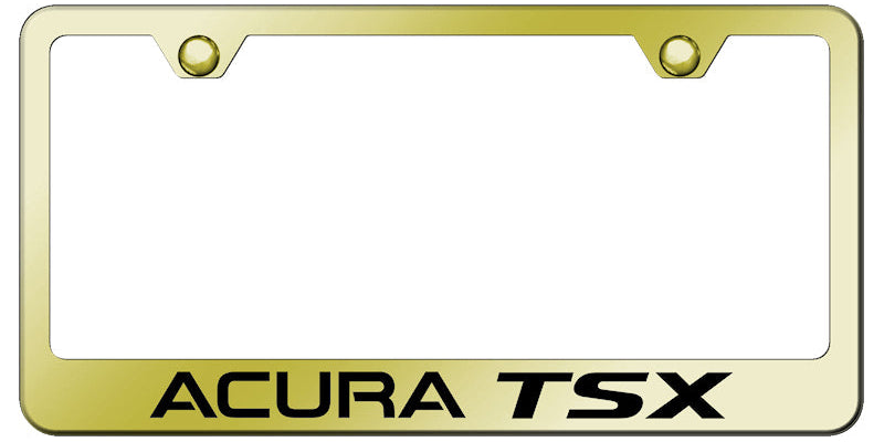 Acura TSX Stainless Steel Frame - Laser Etched Gold