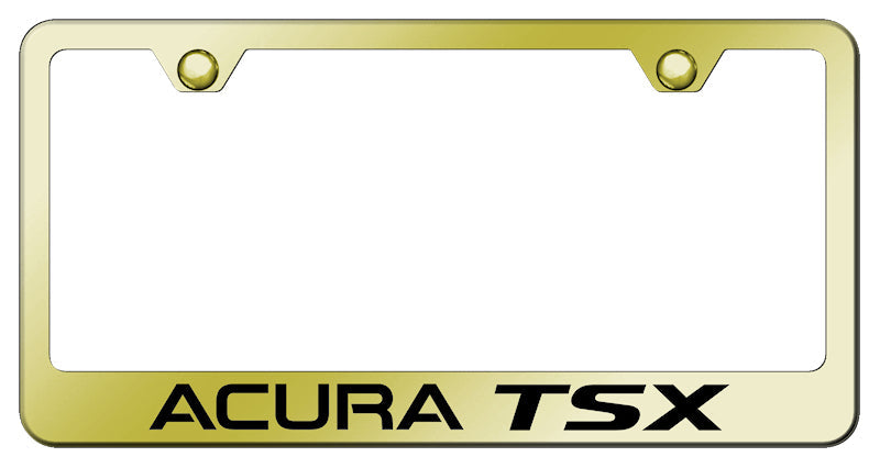 Acura TSX Stainless Steel Frame - Laser Etched Gold