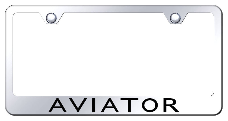 Aviator Stainless Steel Frame - Laser Etched Mirrored