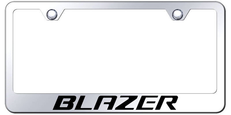 Blazer Stainless Steel Frame - Laser Etched Mirrored