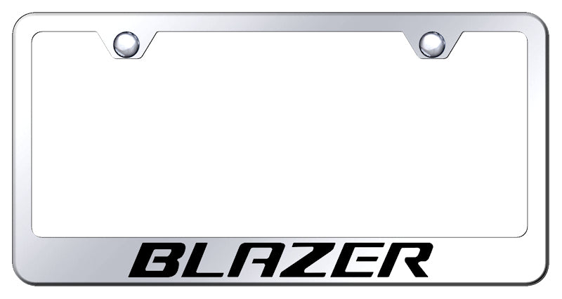 Blazer Stainless Steel Frame - Laser Etched Mirrored