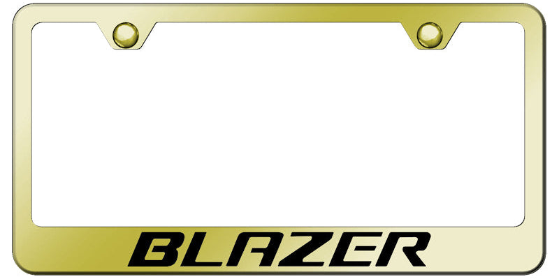 Blazer Stainless Steel Frame - Laser Etched Gold