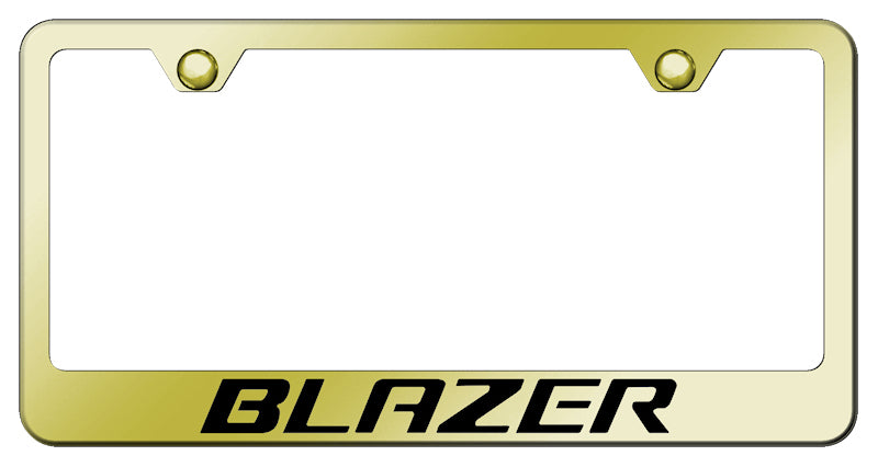 Blazer Stainless Steel Frame - Laser Etched Gold