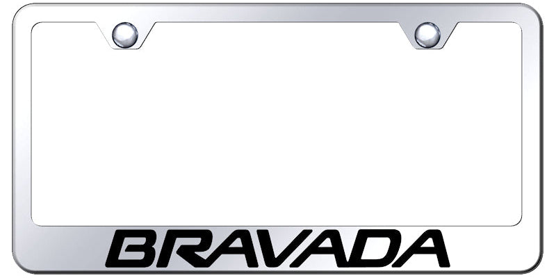 Bravada Stainless Steel Frame - Laser Etched Mirrored