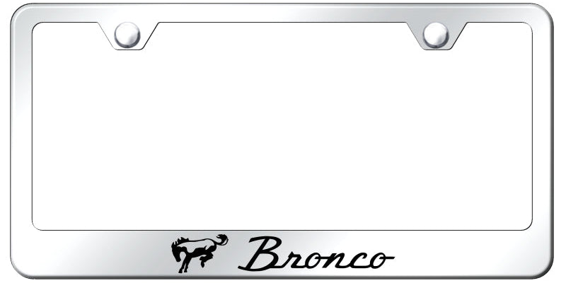 Bronco Stainless Steel Frame - Laser Etched Mirrored