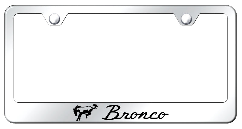 Bronco Stainless Steel Frame - Laser Etched Mirrored