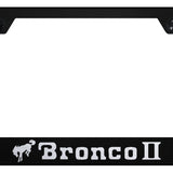 Bronco II Stainless Steel Frame - Laser Etched Black