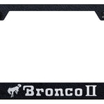 Bronco II Stainless Steel Frame - Laser Etched Rugged Black