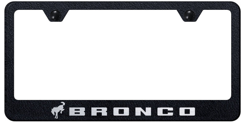 Bronco 2020 Stainless Frame - Laser Etched Rugged Black