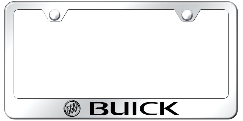 Buick Stainless Steel Frame - Laser Etched Mirrored