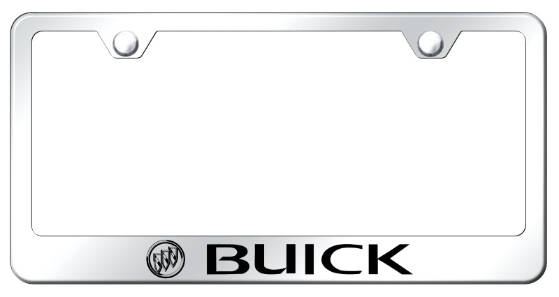 Buick Stainless Steel Frame - Laser Etched Mirrored