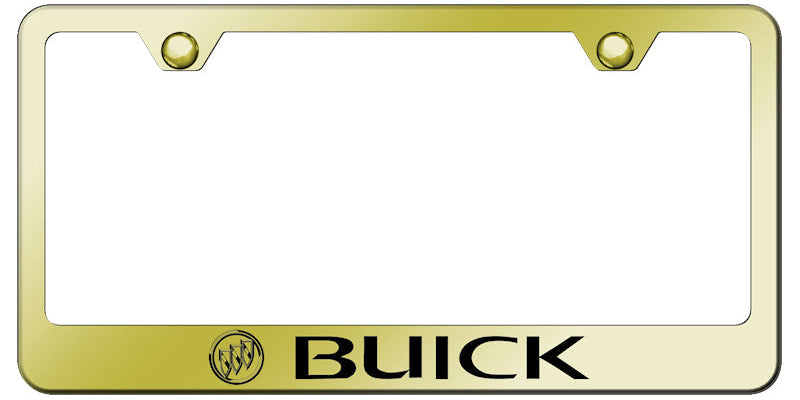 Buick Stainless Steel Frame - Laser Etched Gold