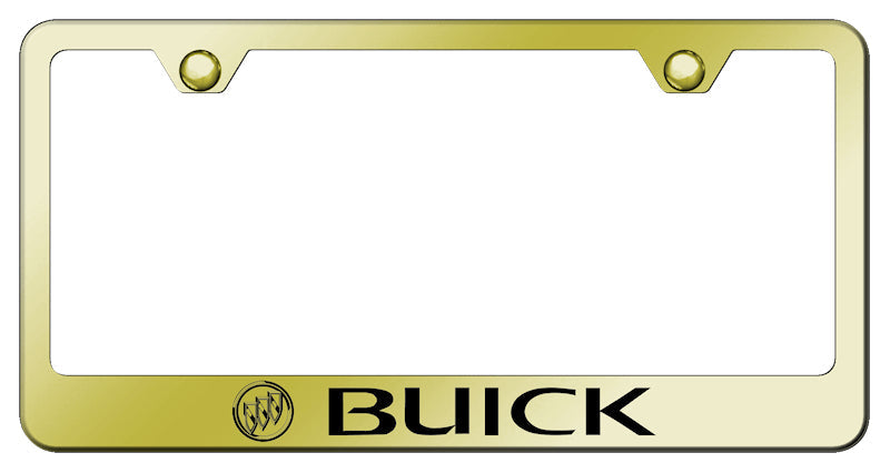 Buick Stainless Steel Frame - Laser Etched Gold