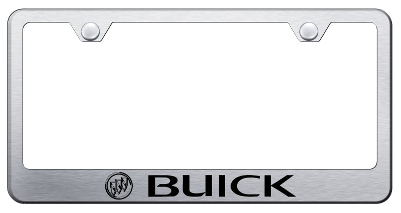 Buick Stainless Steel Frame - Laser Etched Brushed