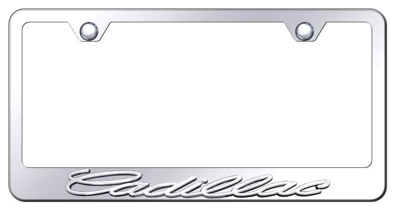 Cadillac OEM Stainless Steel Frame - Chrome on Mirrored