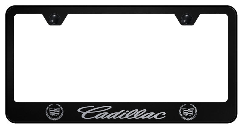 Cadillac Stainless Steel Frame - Laser Etched Black