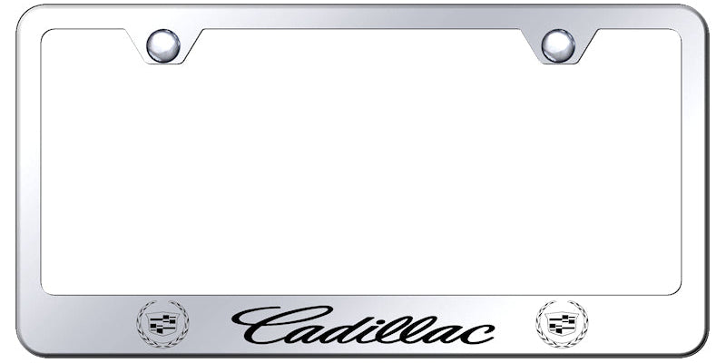 Cadillac Stainless Steel Frame - Laser Etched Mirrored