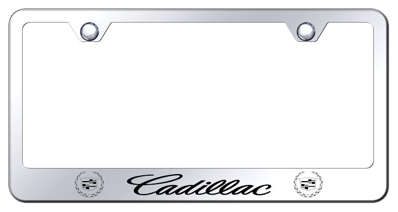 Cadillac Stainless Steel Frame - Laser Etched Mirrored