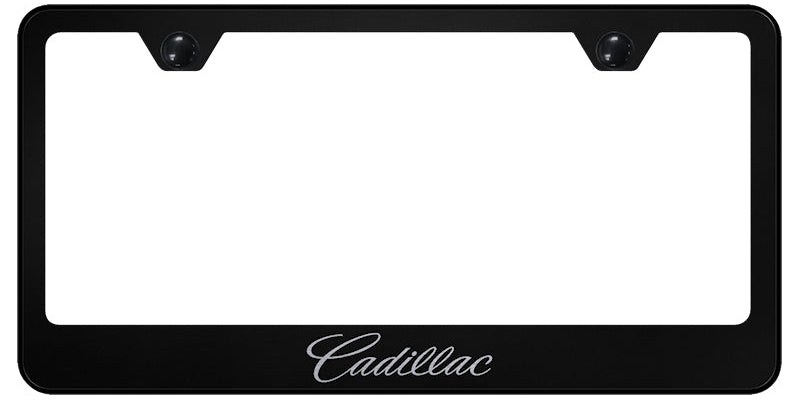 Cadillac (Name Only) Stainless Steel Frame - Etched Black