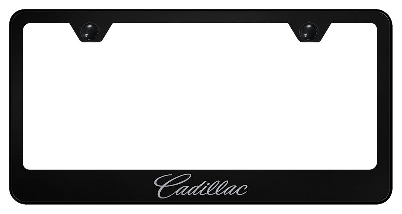 Cadillac (Name Only) Stainless Steel Frame - Etched Black