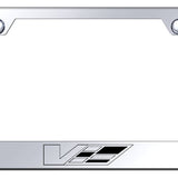 Cadillac V Logo Stainless Steel Frame - Etched Mirrored