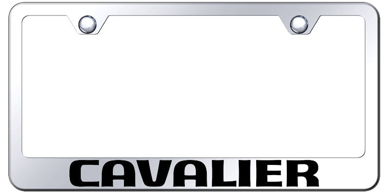 Cavalier Stainless Steel Frame - Laser Etched Mirrored