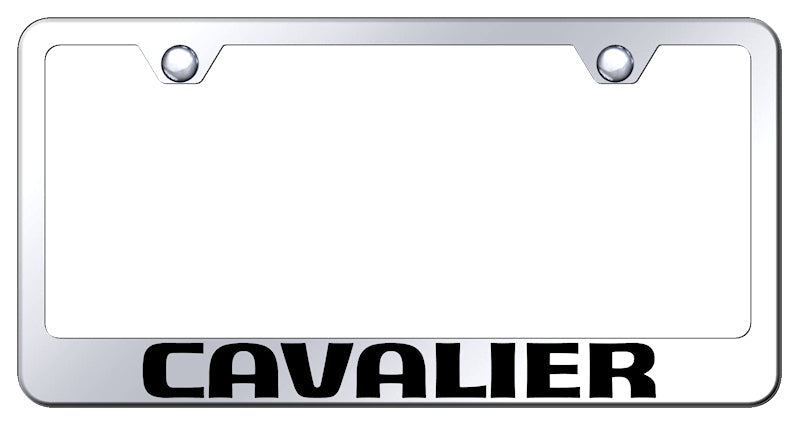 Cavalier Stainless Steel Frame - Laser Etched Mirrored