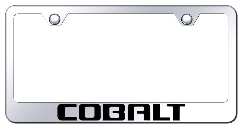 Cobalt Stainless Steel Frame - Laser Etched Mirrored