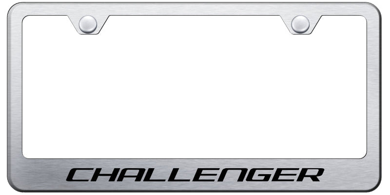 Challenger Stainless Steel Frame - Laser Etched Brushed