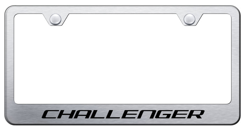 Challenger Stainless Steel Frame - Laser Etched Brushed