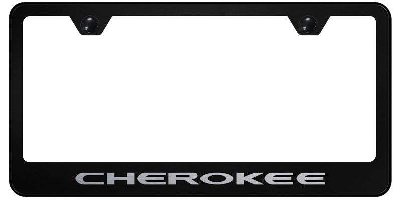 Cherokee Stainless Steel Frame - Laser Etched Black