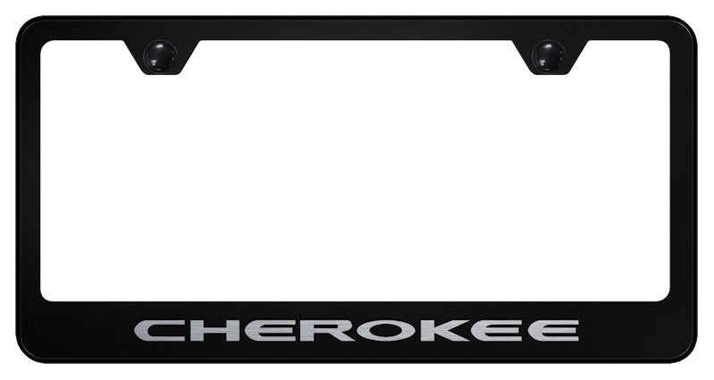 Cherokee Stainless Steel Frame - Laser Etched Black