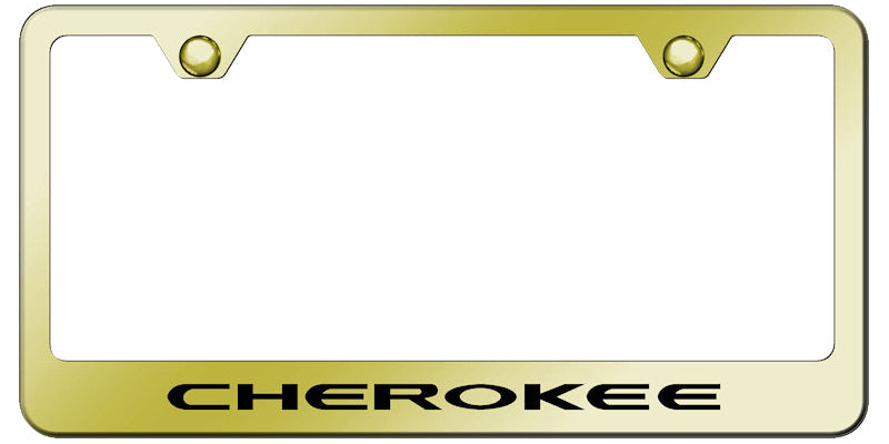 Cherokee Stainless Steel Frame - Laser Etched Gold