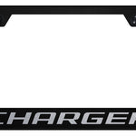 Charger Stainless Steel Frame - Laser Etched Black