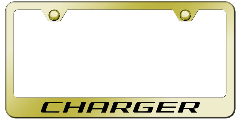 Charger Stainless Steel Frame - Laser Etched Gold