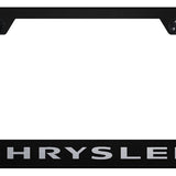 Chrysler Stainless Steel Frame - Laser Etched Black