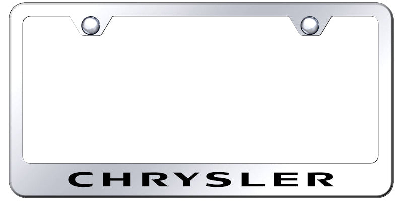 Chrysler Stainless Steel Frame - Laser Etched Mirrored