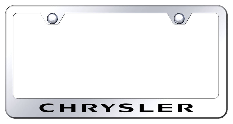 Chrysler Stainless Steel Frame - Laser Etched Mirrored