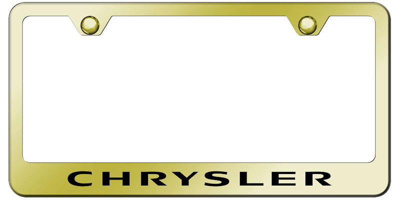 Chrysler Stainless Steel Frame - Laser Etched Gold